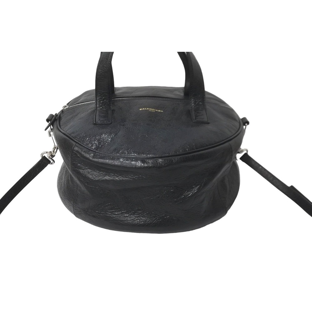 Balenciaga Shoulder Hobo Leather Black Bag Air - Picture 1 of 9